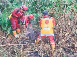 Karhutla Meluas di Pesisir Riau, Helikopter dan Ekskavator Dikerahkan